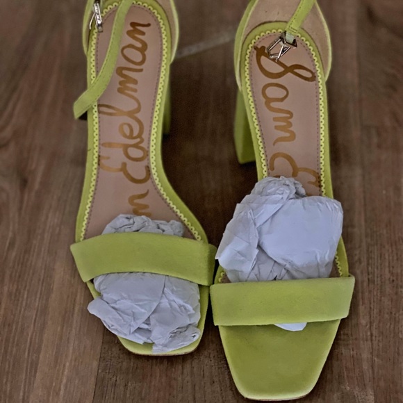 Sam Edelman Leather Block Heeled Sandals - Daniella - Picture 2 of 7